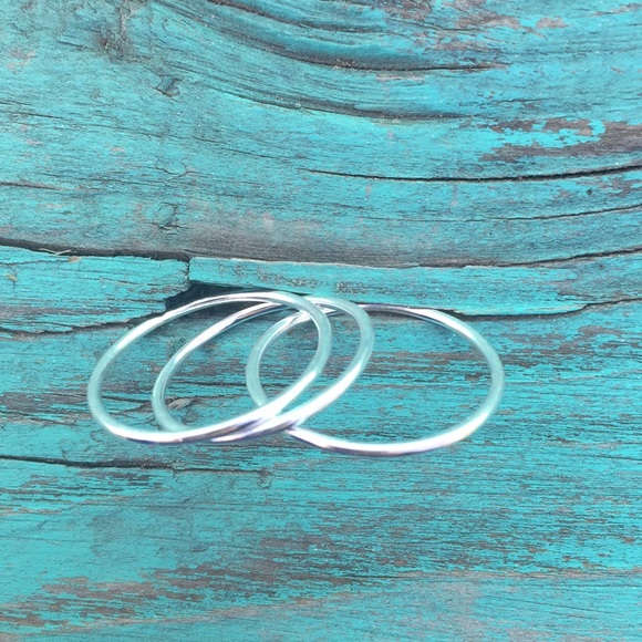 10 solid 925 stacking rings - Picture 7 of 8